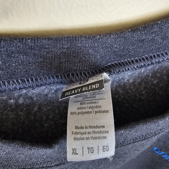 Gildan Heavy Blend Dog Dad Embroidered Gray Fleece Sweatshirt XL - Picture 4 of 15